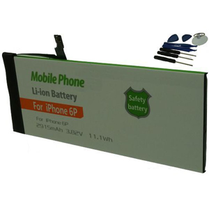 Otech Batterie de téléphone portable pour iPhone 6P 3.7V Li-Ion 2915mAh avec outils