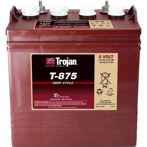 TROJAN Batterie  TROJAN PLAQUES EPAISSES T875 GC8 8V 170AH  AMPS (EN)