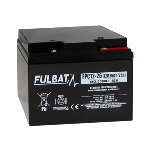 FULBAT Batterie Fulbat AGM Cyclique FPC12-26 (T12) - Publicité