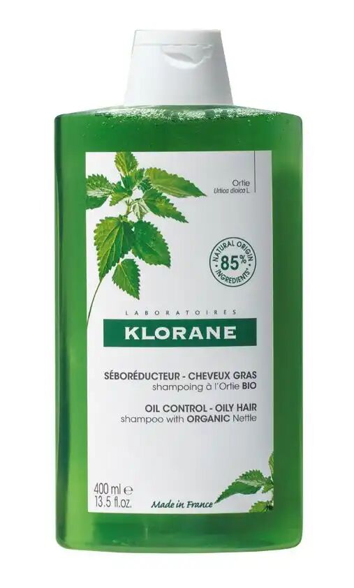 Klorane ORTIE - Shampooing Séboréducteur Bio - Cheveux Gras, 400ml
