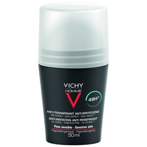 Vichy HOMME - Déodorant Anti-transpirant Anti-irritations 48h - Bille, 50ml - Publicité