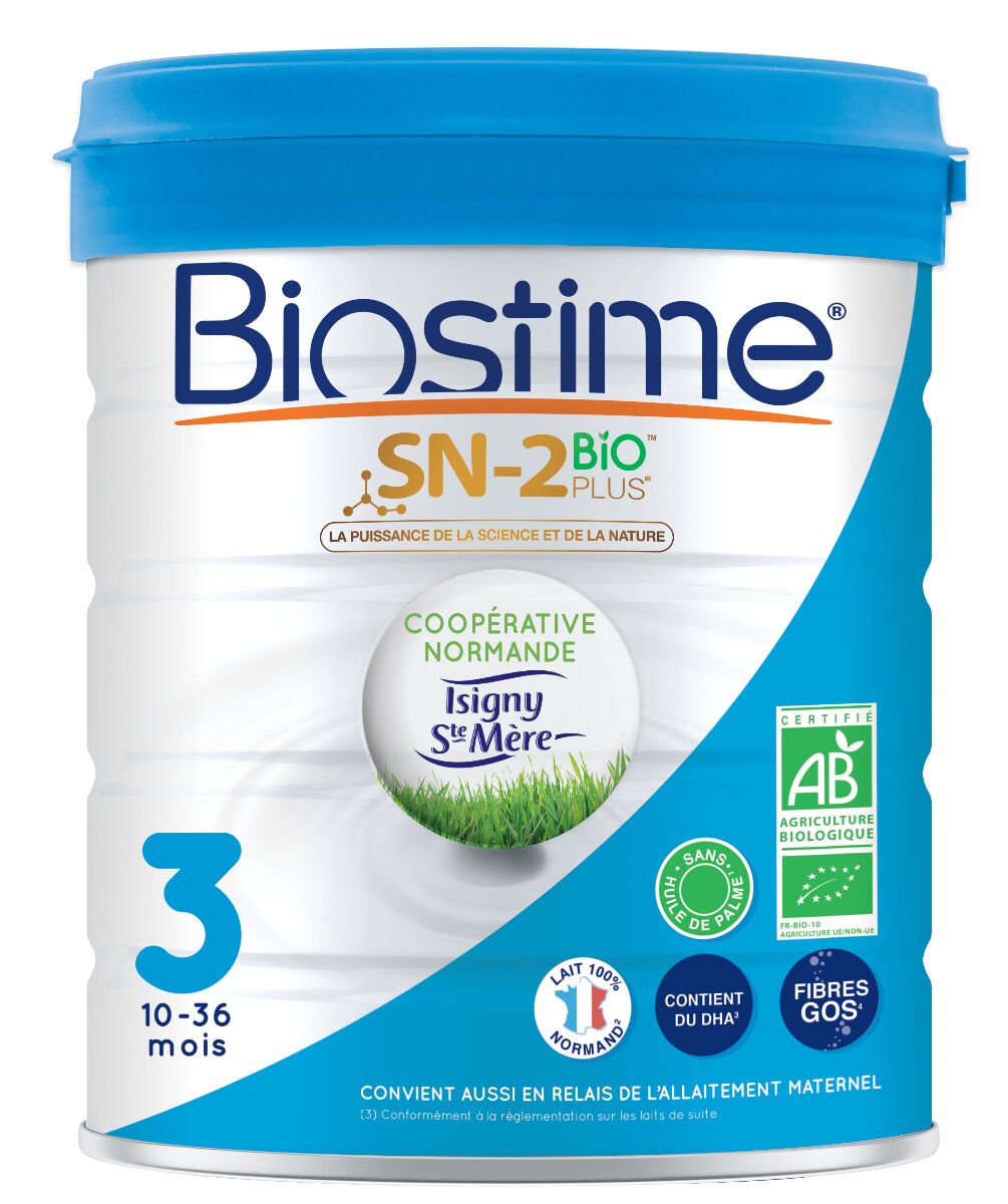 Biostime Lait en Poudre 3ème Âge SN-2 Bio Plus - De 12 mois à 36 mois, 800g