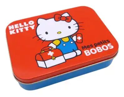 TAKECARE Pansements Hello Kitty Rouge - Boîte Métal, 24 Pansements