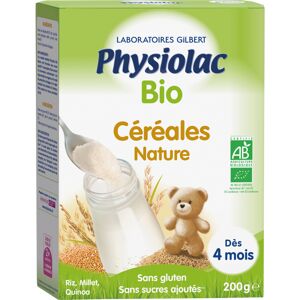 PHYSIOLAC BIO - Céréales Nature Bio - Dès 4 mois, 200g - Publicité
