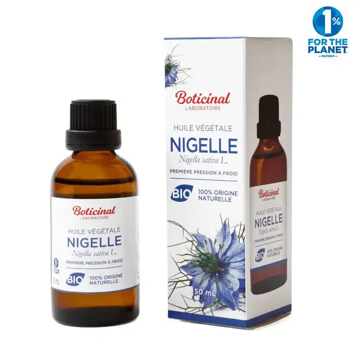 Boticinal Laboratoire Huile Végétale Bio 100% Pure & Naturelle - Nigelle, 50ml