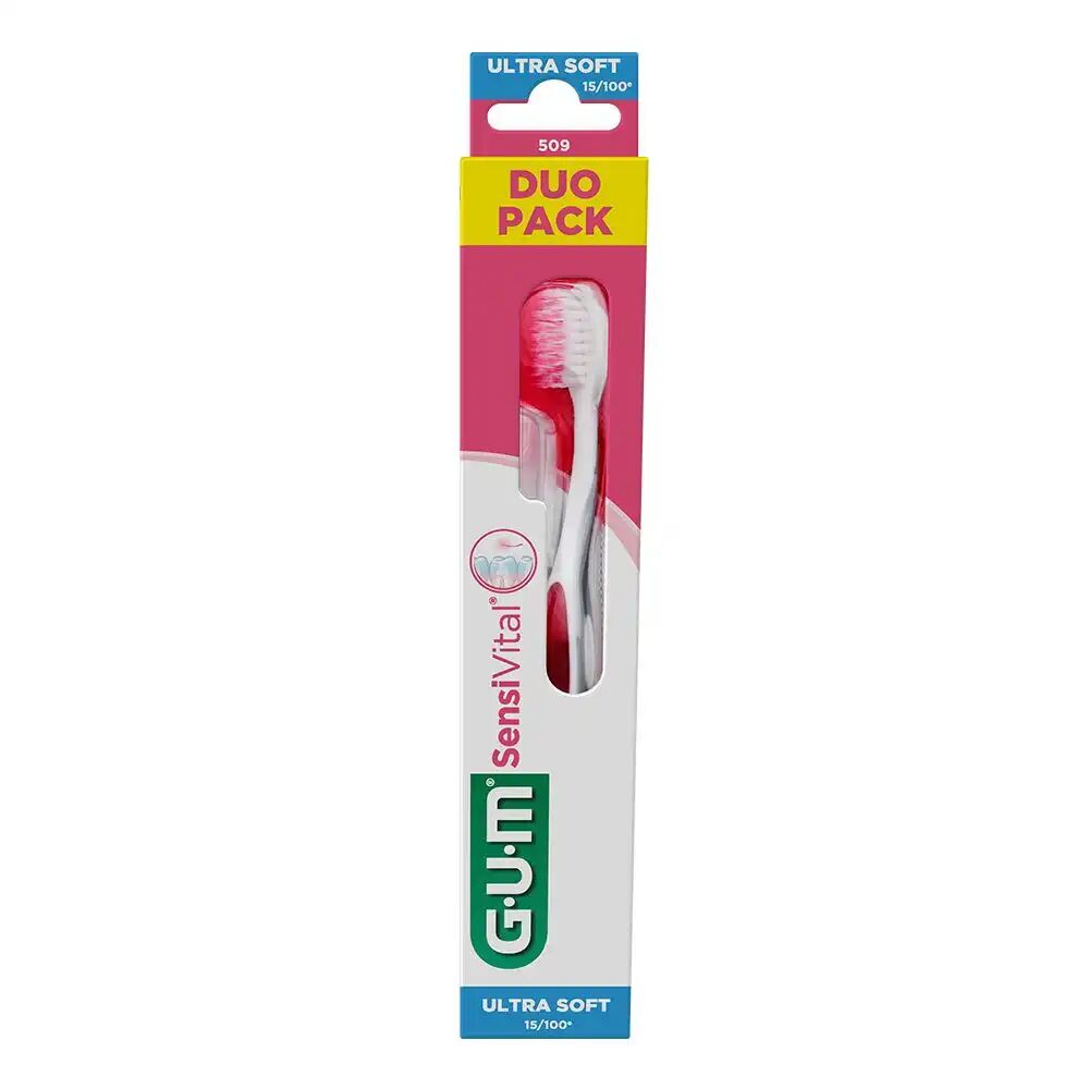 Gum SENSIVITAL - Brosse à Dents Ultra-Souple 15/100, 2 unités