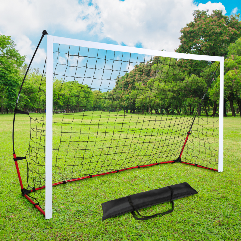 IDMarket But de foot portable extérieur cage 240 cm et sac de transport IDMarket But de foot portable extérieur cage 240 cm et sac de transport