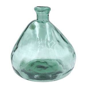 DecoBoutique.com Vase Verre Recyclé 33 x 33 cm Forme Boule Asymétrique Transparent - Publicité