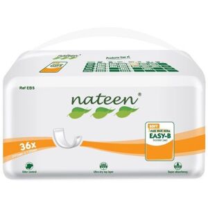 Nateen Easy-B Soft - Bande rectangulaire traversable 12 x 39 cm - 8 paquets de 36 protections