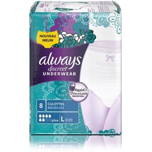 Discreet Always Discreet Pants Plus Large - 4 paquets de 8 protections