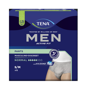 Tena Men Active Fit Pants Normal S/M - 4 paquets de 12 protections