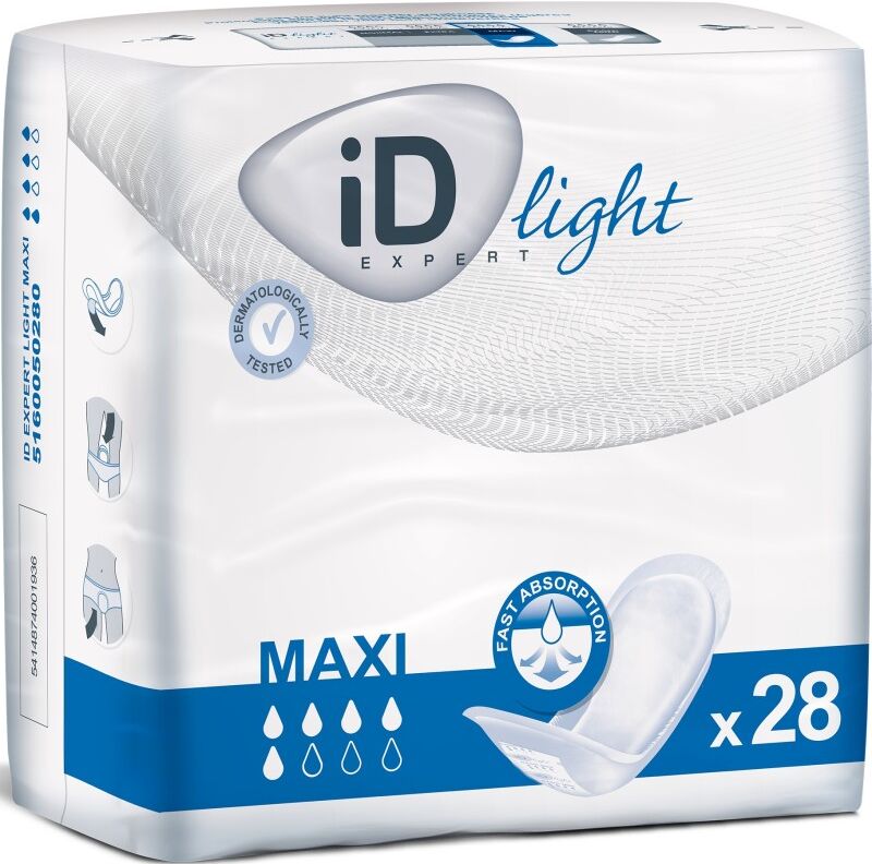 Ontex ID ID Expert Light Maxi - 12 paquets de 28 protections