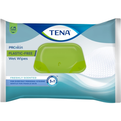 Tena Wet Wipes - 12 paquets de 48 lingettes - Publicité Tena Wet Wipes - 12 paquets de 48 lingettes - Publicité