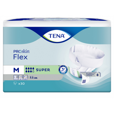 Tena Proskin Flex Super Medium - 6 paquets de 30 protections - Publicité Tena Proskin Flex Super Medium - 6 paquets de 30 protections - Publicité