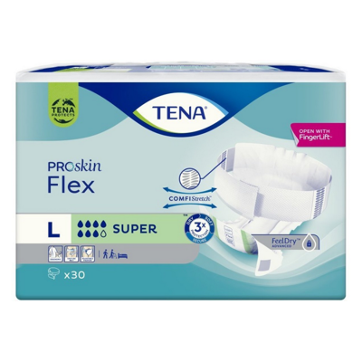 Tena Proskin Flex Super Large - 6 paquets de 30 protections - Publicité Tena Proskin Flex Super Large - 6 paquets de 30 protections - Publicité