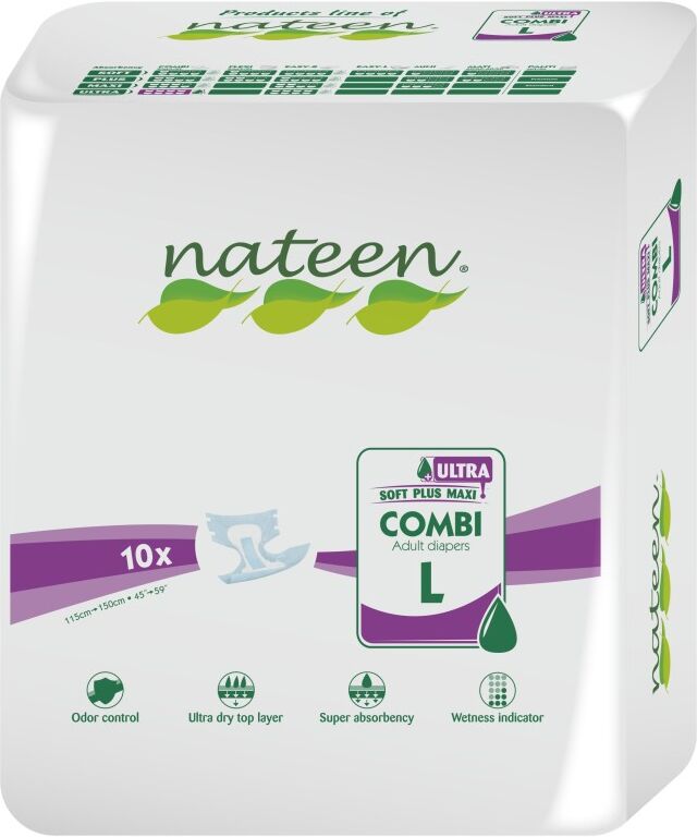 Nateen Combi Super Ultra Large - 1 paquet de 10 protections