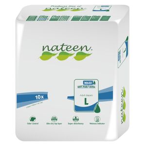 Nateen Flexi Maxi Large - 8 paquets de 10 protections - Publicité