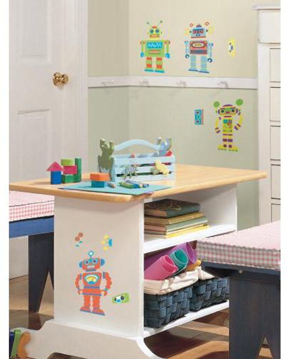 TheDecoFactory PETITS ROBOTS MULTICOLORES