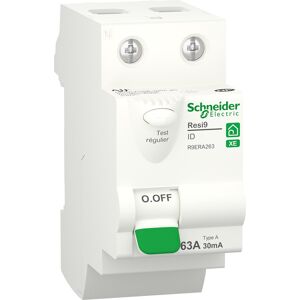 Schneider Electric Interrupteur différentiel embrochable Resi9 XE Schneider 63A - type A