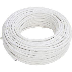 HBF Câble électrique HO5VV-F 50m 3G1,5mm² - blanc