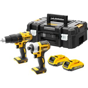 Pack perceuse et visseuse a chocs Dewalt DCK2060D2T-QW 18V Li-ion 2Ah