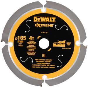 Lame de scie circulaire portative denture diamant Dewalt multi-materiaux 165x20mm 4T