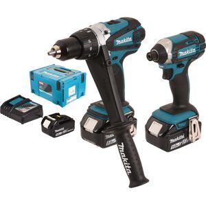 makita Pack perceuse et visseuse à chocs Makita DLX2144TJ1 (DDF458+DTD152) 18V Li-ion 5Ah