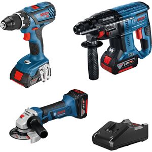 Bosch Pack 3 machines Bosch 0615990M0S 18V Li-ion 4Ah + 3Ah