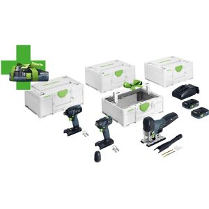 Festool Kit Combo sans fil montage TID 18/TXS 18/PSC 420/TB 137 18V - 4Ah