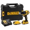 Perceuse visseuse sans fil à percussion compacte XR Dewalt DCD709D2T-QW 18V Li-Ion 2x2Ah