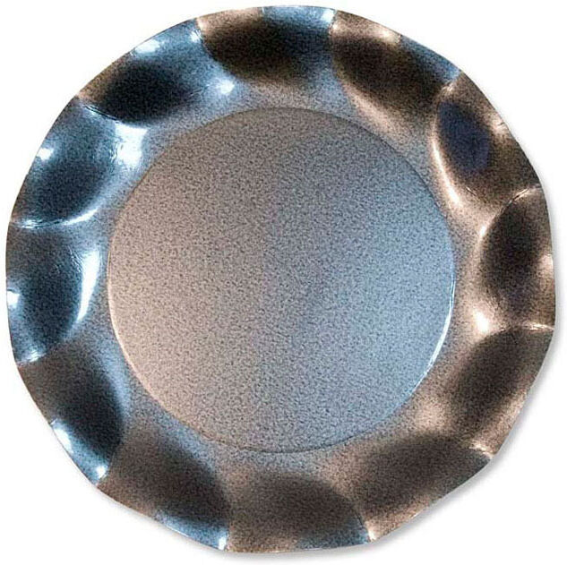 Unique 10 grandes assiettes rondes en carton gris perle PARTY LINE 27 cm Unique 10 grandes assiettes rondes en carton gris perle PARTY LINE 27 cm