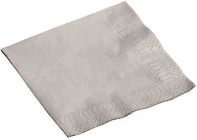 20 serviettes 3 plis papier micro gaufré métallisé argent 33 cm 20 serviettes 3 plis papier micro gaufré métallisé argent 33 cm