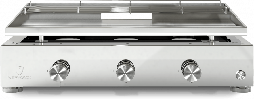 Plancha gaz inox 3 feux Simplicity