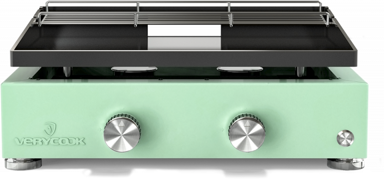 Plancha gaz acier émaillé 2 feux Simplicity Plancha gaz acier émaillé 2 feux Simplicity