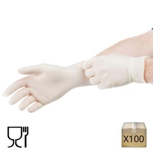 Kalissya x100 Gants jetables latex non poudrés Kalissya