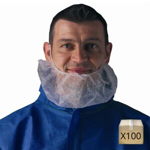 Coverguard x100 Couvre barbe jetables en polypropylène Coverguard