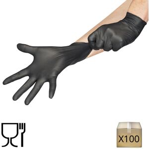 Kalissya x100 Gants nitrile jetables noirs SUPERBLACK Kalissya