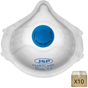 JSP x10 Masques respiratoires jetables FFP2 avec valve MARTCARE JSP