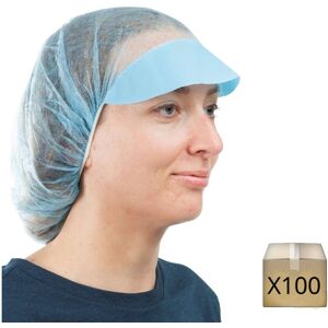 Kalissya x100 Charlottes casquettes bleues jetables Kalissya