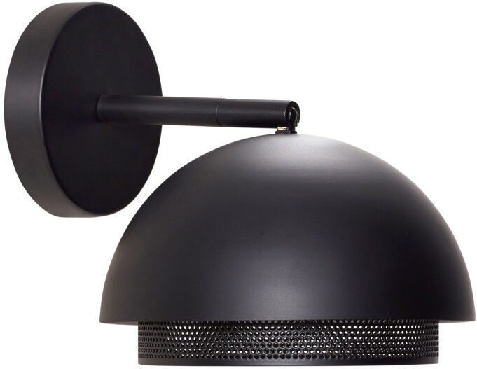 Hübsch Applique Murale Design en Métal Noir Ronde Hübsch Applique Murale Design en Métal Noir Ronde