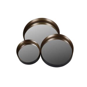 Zago Miroirs ronds en métal couleur laiton Dolce (set de 3) - ZAGO - Publicité