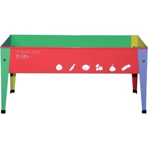 HESTERA_GARDEN Potager urbain en metal rouge et vert pour enfant