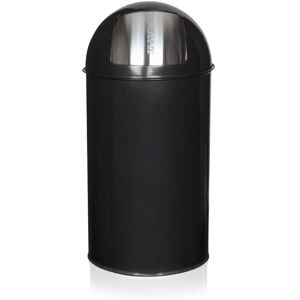 hjh OFFICE PUSH 50L - Poubelle Noir