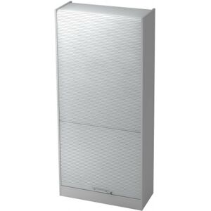 hjh OFFICE PRO SIGNA R50 RE - Gris Armoire à rideaux poignée de bastingage plastique