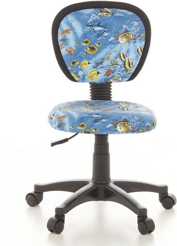 hjh OFFICE KIDDY TOP - Chaise pivotante pour des enfants Motif aquarium