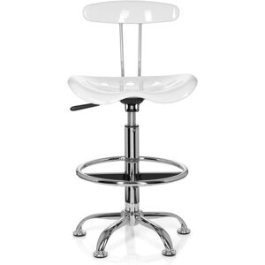 hjh OFFICE LIGHT 30 - Tabouret de bar tabouret Blanc