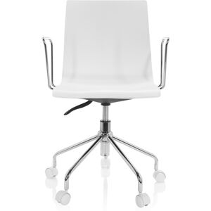 hjh OFFICE SKAGEN   Chaise pivotante pour les jeunes - Siège de bureau à domicile Blanc