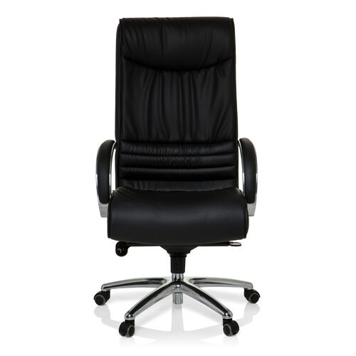 hjh OFFICE XXL F 400 simili-cuir/synthétique - Siège pivotant XXL Noir