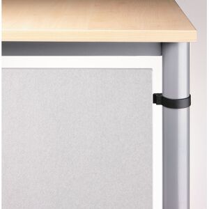 hjh OFFICE PRO HR 12 S   Panneau brise-vue pour HILO - Argent 120 cm