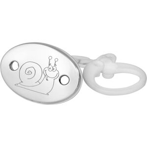 PremierCadeau Attache tétine escargot - Argent massif